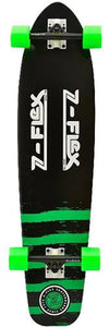 Z-Flex Longboard Complete: Kicktail Black/Green 38