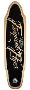 Earthwing Longboard Deck: Frequent Flyer 36 Black Boards- Edge Boardshop