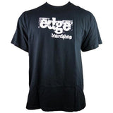 EDGE T Shirt: EDGE Grunge Logo Black T Shirts- Edge Boardshop