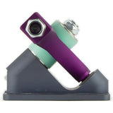 PNL Precision Trucks: PNL Strummer 180mm Purple/Grey 47 Degree Trucks- Edge Boardshop