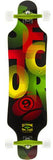 Sector 9 Longboard Deck: Mini Shaka 40 Rasta