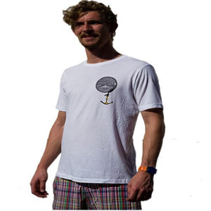 Greener Pastures T Shirt: GP Offshore Anchor White T Shirts- Edge Boardshop