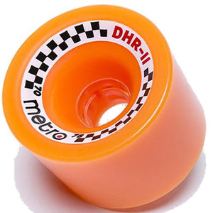 Metro Wheels: DHR II 70mm 78a Orange Wheels- Edge Boardshop