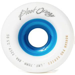 Blood Orange Longboard Wheels: Morgan Pro 70mm 84a Blue Core Wheels- Edge Boardshop