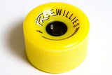 Free Wheel Longboard Wheels: Free Willies 69mm 78a Yellow Wheels- Edge Boardshop