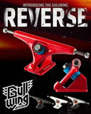 Gullwing Longboard Trucks: Reverse 182mm 47 Degree Trucks- Edge Boardshop