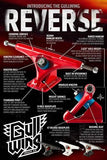 Gullwing Longboard Trucks: Reverse 182mm 47 Degree Trucks- Edge Boardshop