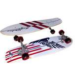 SurfSkate Skateboard Complete: Red White & Blue 33