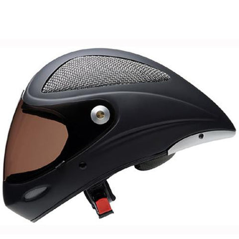 Icaro Full Face Helmet: 4 Fight Grid Long Tail Black Velvet Helmets Full Face- Edge Boardshop