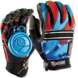 Sector 9 Gloves: BHNC Slide Gloves Acid Blue