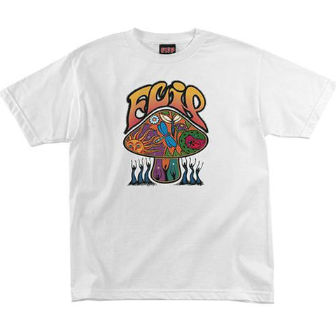 Flip Skateboards T Shirt: Love Shroom White T Shirts- Edge Boardshop