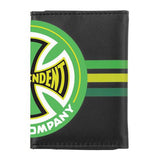 Independent Trucks Wallet: Tri-Fold Stripes Black Wallets- Edge Boardshop