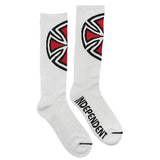 Independent Trucks Socks: Shinner Tall Crew White Socks- Edge Boardshop