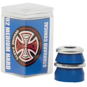 Independent Trucks Bushings: Standard Conical 92a Medium Hard Blue 4pk Bushings- Edge Boardshop