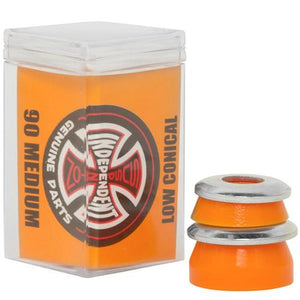 Independent Trucks Bushings: Low Conical 90a Medium Orange 4pk Bushings- Edge Boardshop