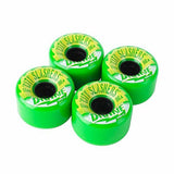 Divine Longboard Wheels: City Slashers 64mm 86a Green Wheels- Edge Boardshop