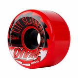 Divine Longboard Wheels: City Slashers 64mm 82a Red Wheels- Edge Boardshop