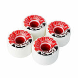 Divine Longboard Wheels: City Slashers 64mm 78a White Wheels- Edge Boardshop