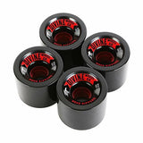 Divine Longboard Wheels: Road Rippers 65mm 78a Black Wheels- Edge Boardshop