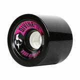 Divine Longboard Wheels: Road Rippers 70mm 82a Black Wheels- Edge Boardshop