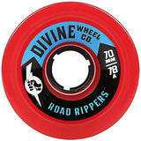 Divine Longboard Wheels: Road Rippers 70mm 78a Red Wheels- Edge Boardshop