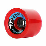 Divine Longboard Wheels: Road Rippers 70mm 78a Red Wheels- Edge Boardshop