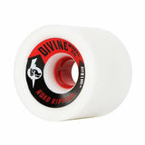 Divine Longboard Wheels: Road Rippers 70mm 78a White Wheels- Edge Boardshop