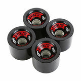 Divine Longboard Wheels: Road Rippers 75mm 78a Black Wheels- Edge Boardshop