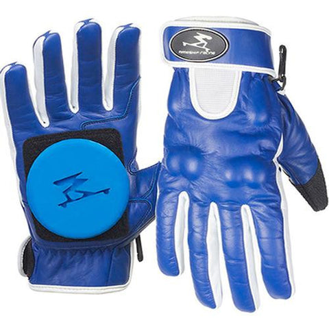 Timeship Longboard Slide Gloves: Ragdoll Leather Royal