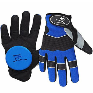 Timeship Longboard Slide Gloves: Freeriders Blue