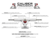 Caliber Precision Trucks: Forty-Four Degree 10" Precision Trucks- Edge Boardshop