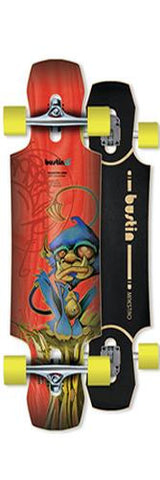 Bustin Longboard Deck: Maestro Mini 34 Red Monkey Boards- Edge Boardshop