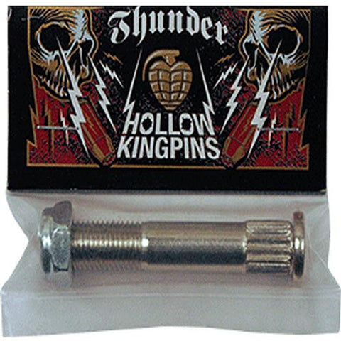 Thunder Trucks King Pin: Hollow King Pin Silver