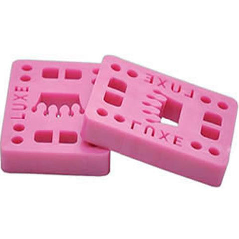 Luxe Skateboard Riser Pads: Luxe TPR 1/2" Pink Riser Pads- Edge Boardshop