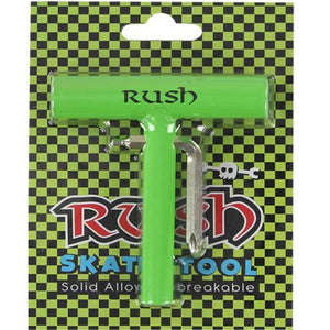 Rush Skateboard Tool: Rush T Neon Green Skate Tools- Edge Boardshop