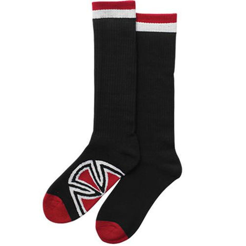 Independent Trucks Socks: Bar/Cross Black Socks- Edge Boardshop