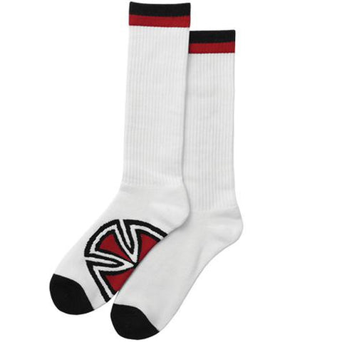 Independent Trucks Socks: Bar/Cross White Socks- Edge Boardshop