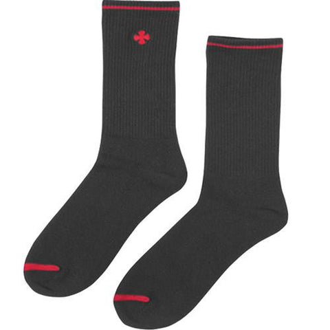 Independent Trucks Socks: Solo Cross Black Socks- Edge Boardshop