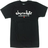 Chocolate Skateboards T Shirt: Chunk EST Premium Black T Shirts- Edge Boardshop