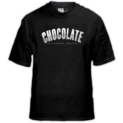 Chocolate Skateboards T Shirt: Athletics Black  SALE T Shirts- Edge Boardshop