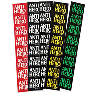 Anti Hero Skateboard Sticker: Blackhero Logo Stickers- Edge Boardshop