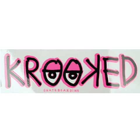 Krooked Skateboards Sticker: Eyes 5" Rectangle Stickers- Edge Boardshop