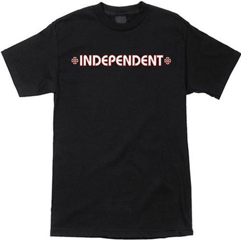 Independent Trucks T Shirt:  Bar/Cross Black T Shirts- Edge Boardshop