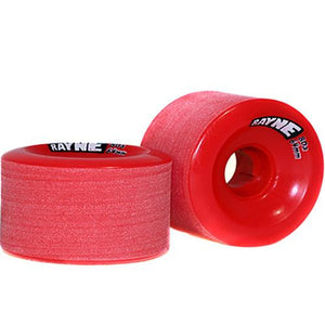 Rayne Longboard Wheels: Envy 64mm 80a Round Red Core Wheels- Edge Boardshop