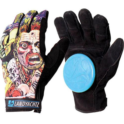 Landyachtz Slide Gloves: Comic Slide Gloves Slide Gloves & Pucks- Edge Boardshop