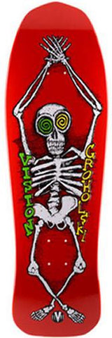 Vision Skateboard Deck: Groholski Skeleton 30 Red