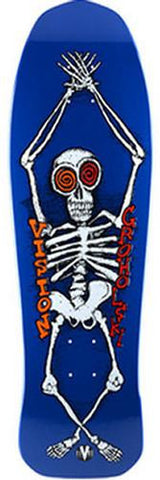 Vision Skateboard Deck: Groholski Skeleton 30 Blue