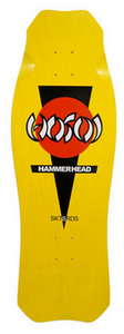 Hosoi Skateboard Deck: Hammerhead OG Yellow Boards- Edge Boardshop