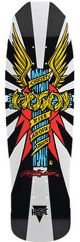 Hosoi Skateboard Deck: Wings 32 White Boards- Edge Boardshop