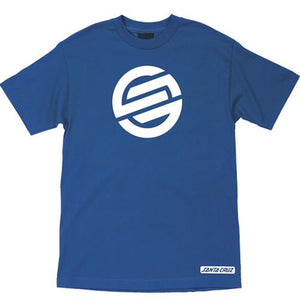 Santa Cruz T Shirt: Knot Blue T Shirts- Edge Boardshop